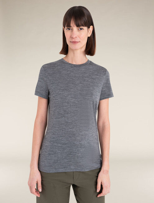 Icebreaker 150 Tech Lite III Merino tricou pentru femei cu mânecă scurtă, gri