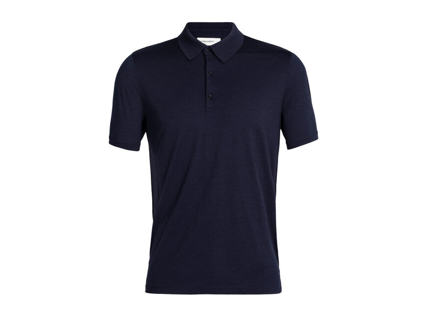 Icebreaker 150 Tech Lite III Merino tricou polo pentru bărbați cu mânecă scurtă, bleumarin