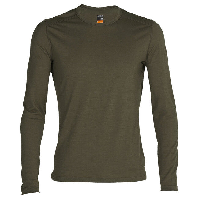 Icebreaker 200 Oasis tricou termic pentru bărbați cu mânecă lungă, verde