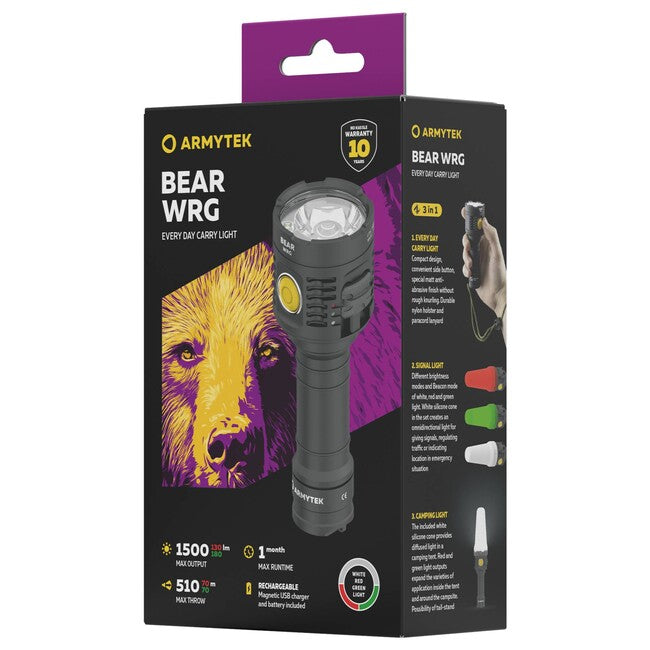 ArmyTek Prime C2 Pro Max lanternă de buzunar LED cu alimentare din acumulator cu inel pentru mână 4000 lm, White