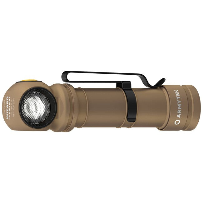ArmyTek Wizard C2 Pro Max LED lanternă de mână White cu suport magnetic și alimentare acumulator 4000 lm, sand