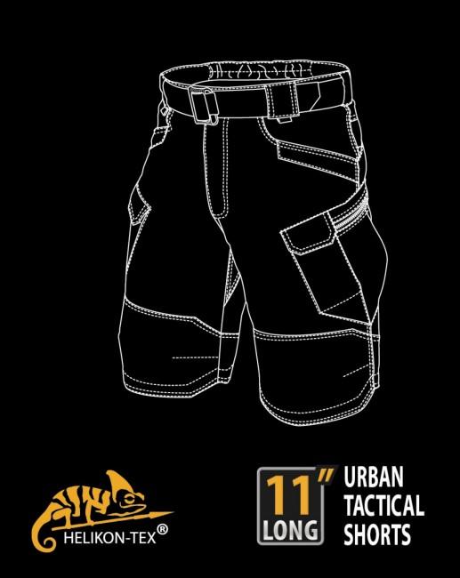 Helikon-Tex Urban Tactical 11" pantaloni scurți Rip-Stop polycotton, jungle green