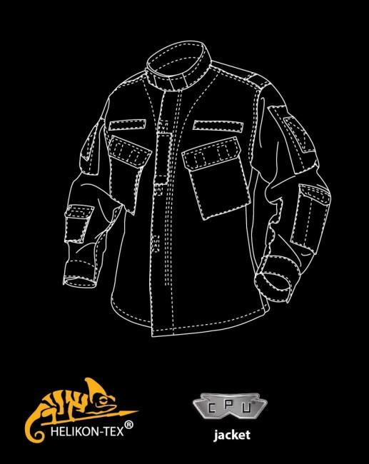 Helikon-Tex CPU bluză Rip-Stop polycotton, neagră