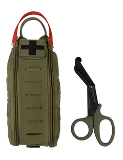 Mil-Tec IFAK Rapid Pack trusa tactică cu foarfece, oliv