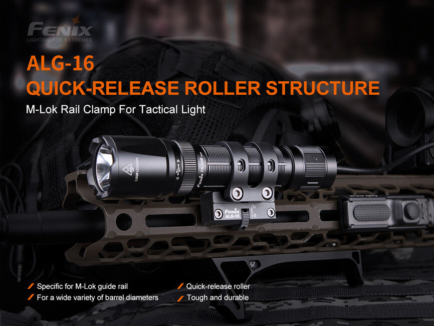 Fenix ALG-16 montaj metalic pentru lanterne pe M-LOK, negre