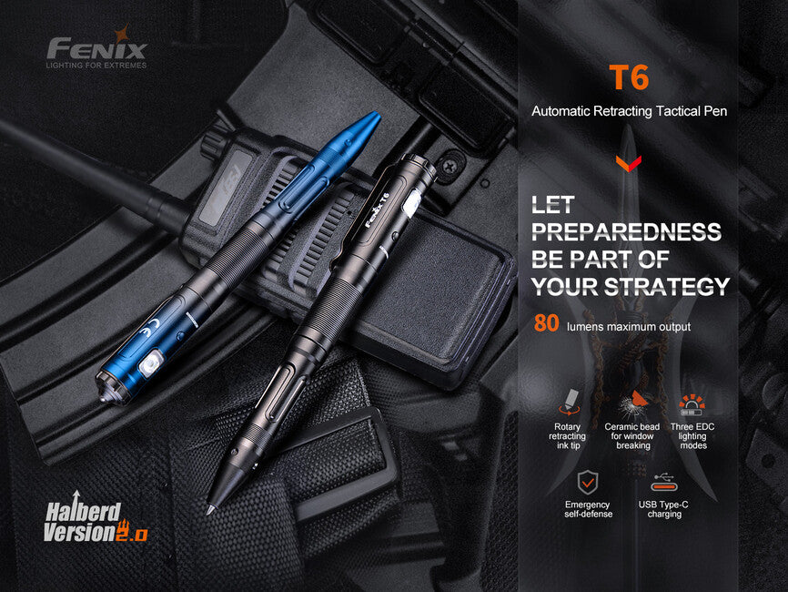 Fenix T6 pix tactic, negru