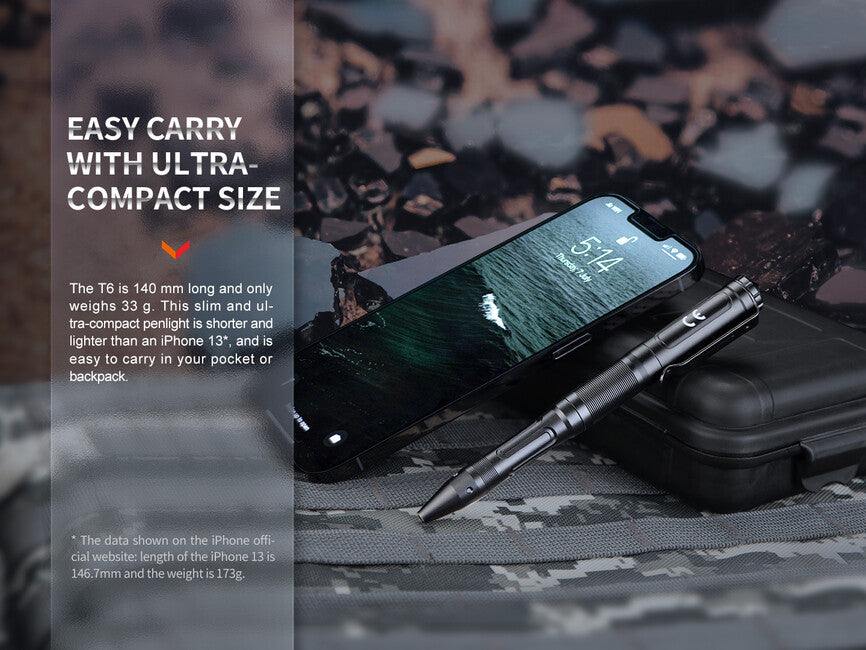 Fenix T6 pix tactic, negru