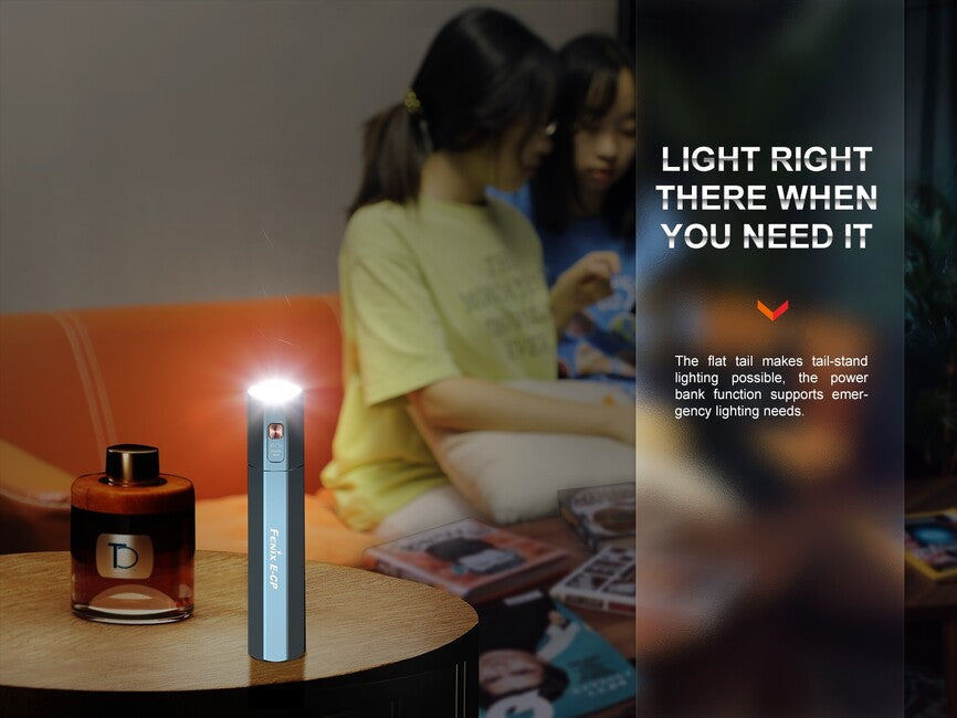 Fenix E-CP powerbank cu lanternă, neagră