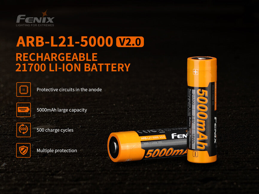 Fenix 21700 baterie reîncărcabilă Li-Ion 5000 mAh