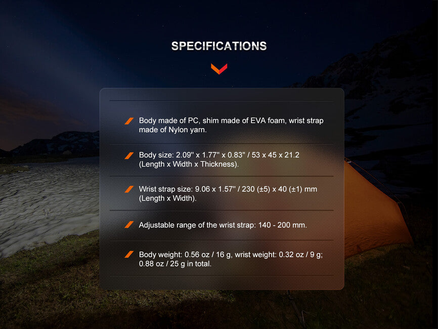 Fenix ALW-01 suport rotativ pentru fixarea lanternelor pe încheietura mâinii