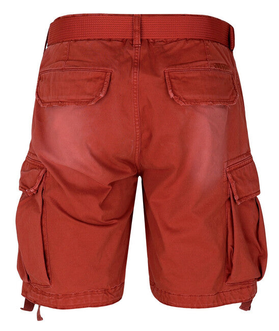 HUSKY Ropy pantaloni scurți din bumbac pentru bărbați, cărămiziu închis