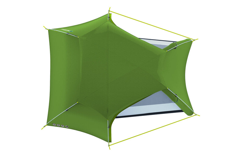 HUSKY Sawaj Triton 3 cort Ultralight, verde