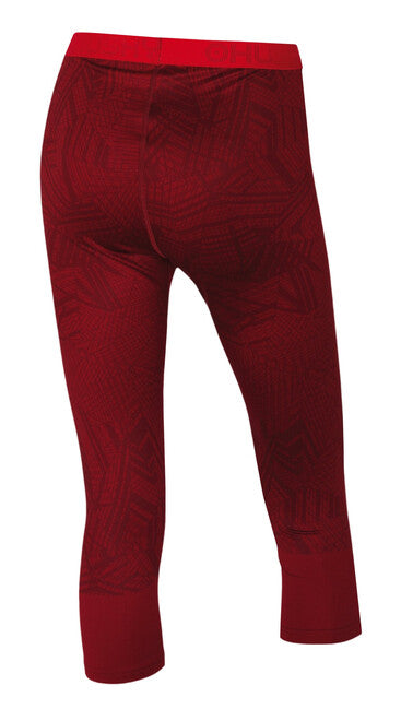 HUSKY Winter Active îmbrăcăminte termică 3/4 pantaloni pentru femei, cărămiziu închis