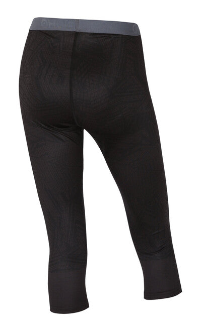 HUSKY Winter Active îmbrăcăminte termică 3/4 pantaloni pentru femei, neagră