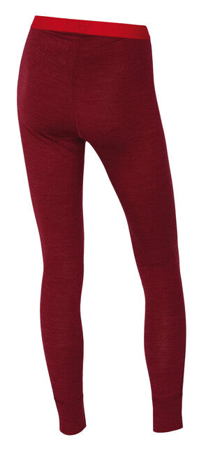HUSKY Merino pantaloni îmbrăcăminte termică pentru femei, cărămiziu închis