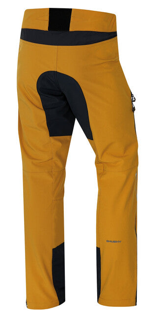 HUSKY Keson pantaloni softshell pentru bărbați, galbeni-muștar
