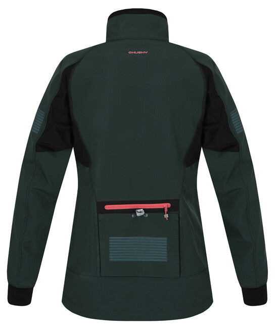 HUSKY Scooby geacă softshell pentru femei, neagră-verde