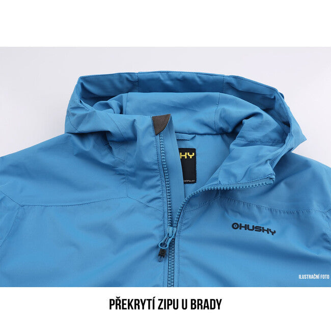 HUSKY Nicker K geacă hardshell pentru copii, gri închis/galben deschis