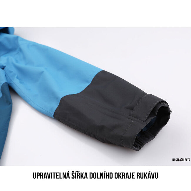 HUSKY Nicker K geacă hardshell pentru copii, gri închis/galben deschis