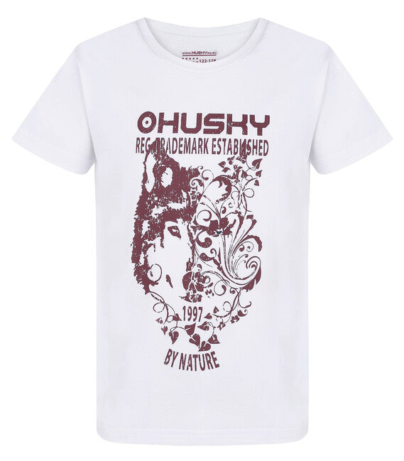 HUSKY Tash K tricou funcțional pentru copii, alb