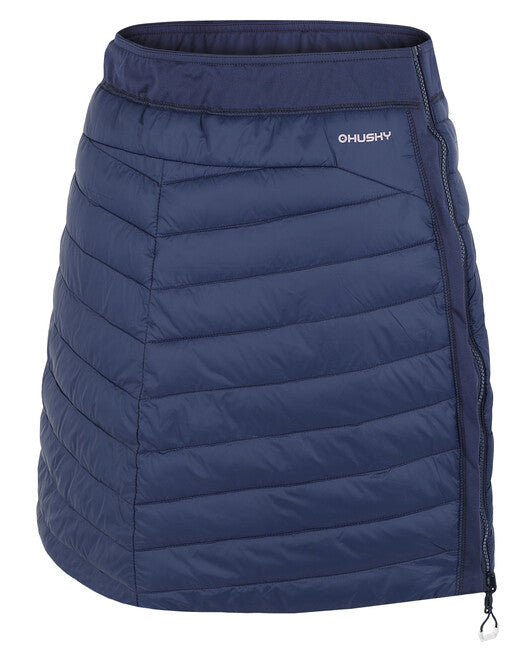 HUSKY Freez fustă de iarnă reversibilă pentru femei, bordo/albastru închis