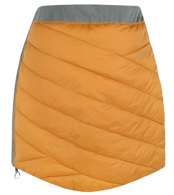HUSKY Freez fustă de iarnă reversibilă pentru femei, galbenă / verde-gri închis