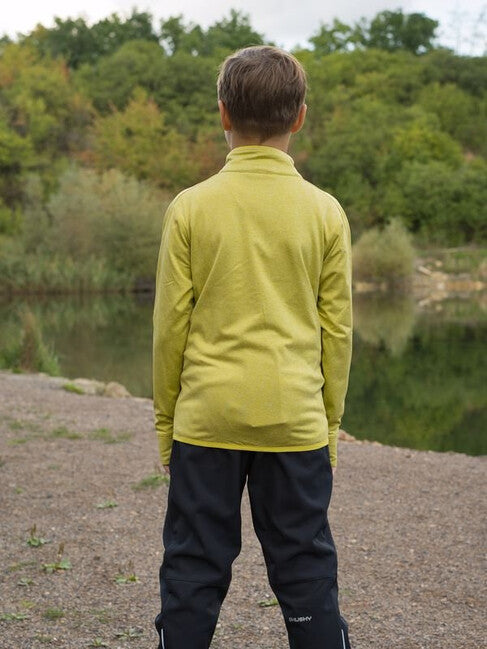 HUSKY Ane K hanorac cu fermoar pentru copii, verde lime