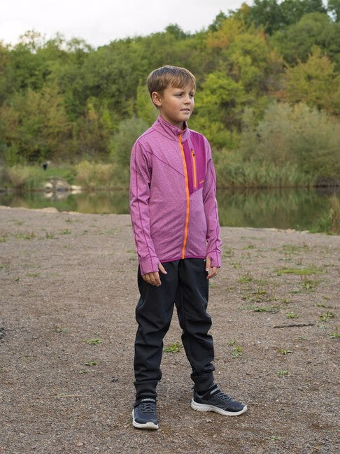 HUSKY Ane K hanorac cu fermoar pentru copii, magenta