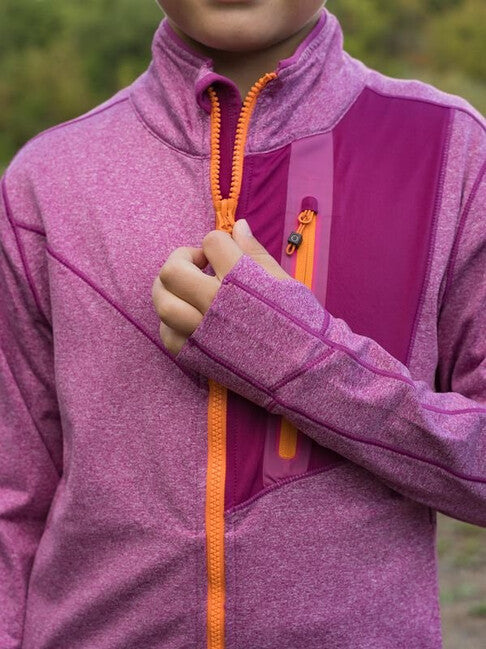 HUSKY Ane K hanorac cu fermoar pentru copii, magenta