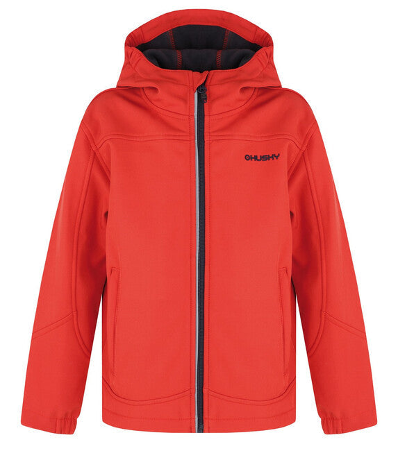 HUSKY Simbo K geacă softshell pentru copii, roșie
