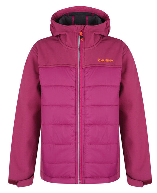 HUSKY Swany K geacă softshell căptuțită pentru copii, magenta închis