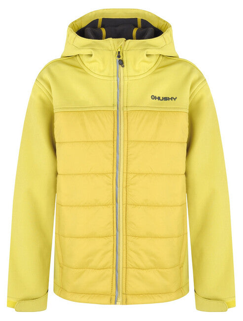 HUSKY Swany K geacă softshell căptuțită pentru copii, verde lime