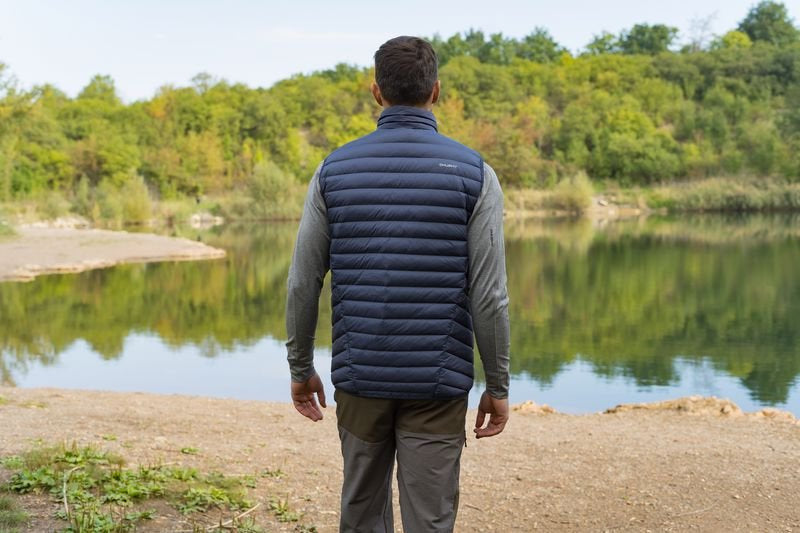 HUSKY Dresles vestă puf pentru bărbați, gri-verde deschis