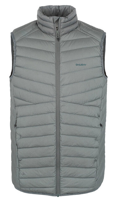 HUSKY Dresles vestă puf pentru bărbați, gri-verde deschis