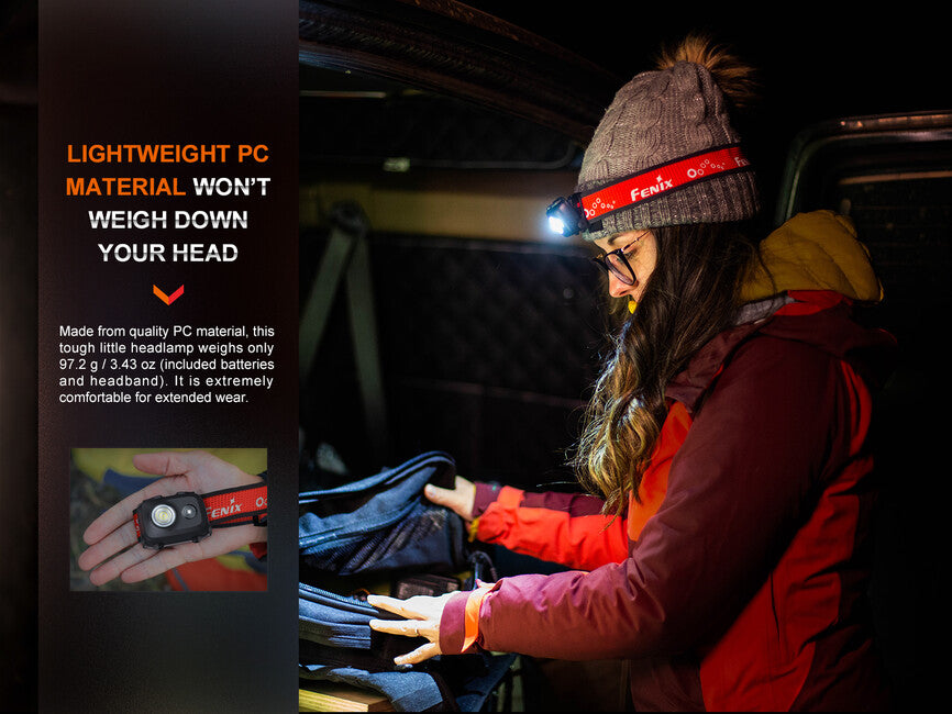 Fenix HL16 lanternă frontală 450 lumeni, neagră