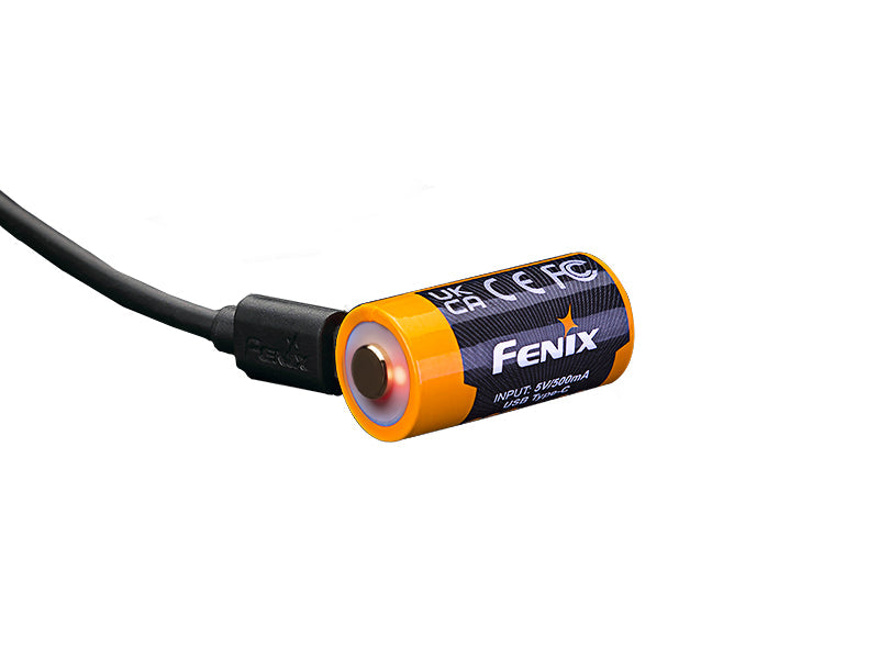 Fenix RCR123A baterie reîncărcabilă USB-C Li-ion, 800 mAh