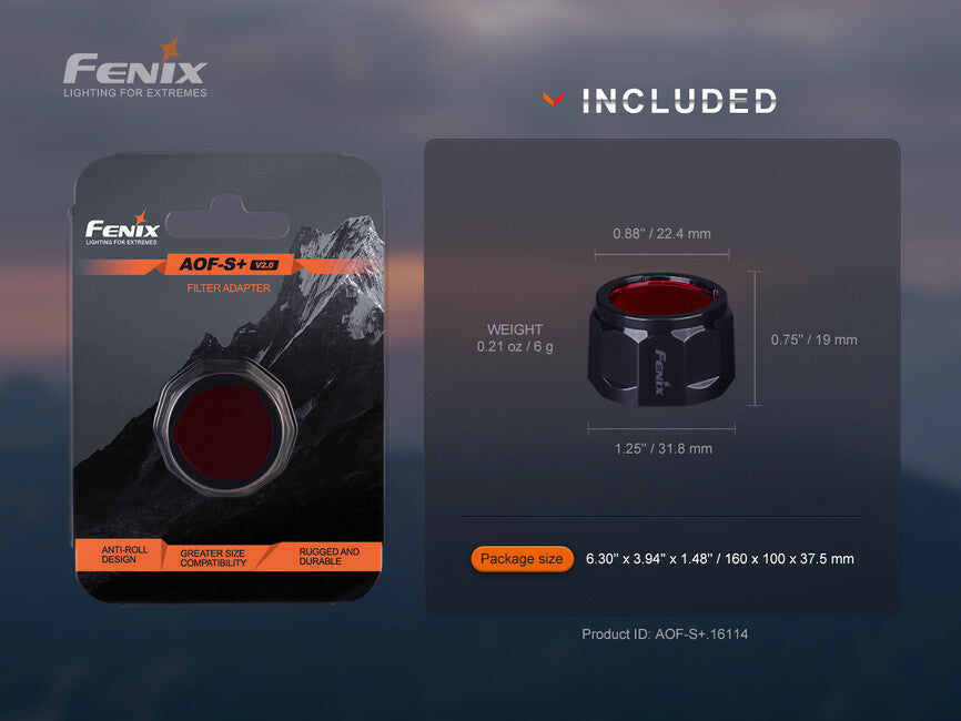 Fenix AOF-S+ V2.0 filtru roșu
