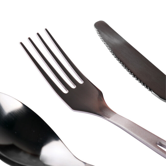 Silverant tacâmuri din titan cu mâner pispuit