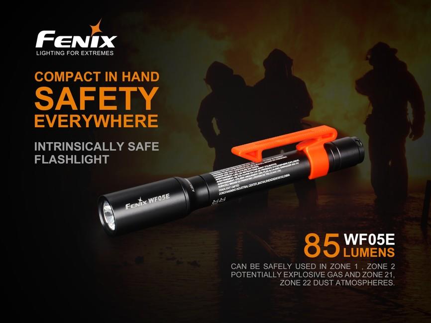 Fenix WF05E lanternă profesională, Fenix WF05E lumină