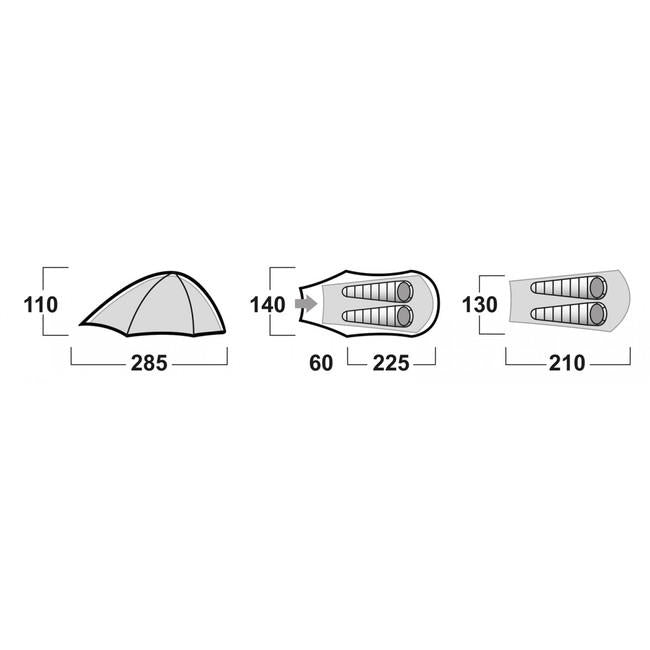 HUSKY Sawaj Ultralight cort, camel verde
