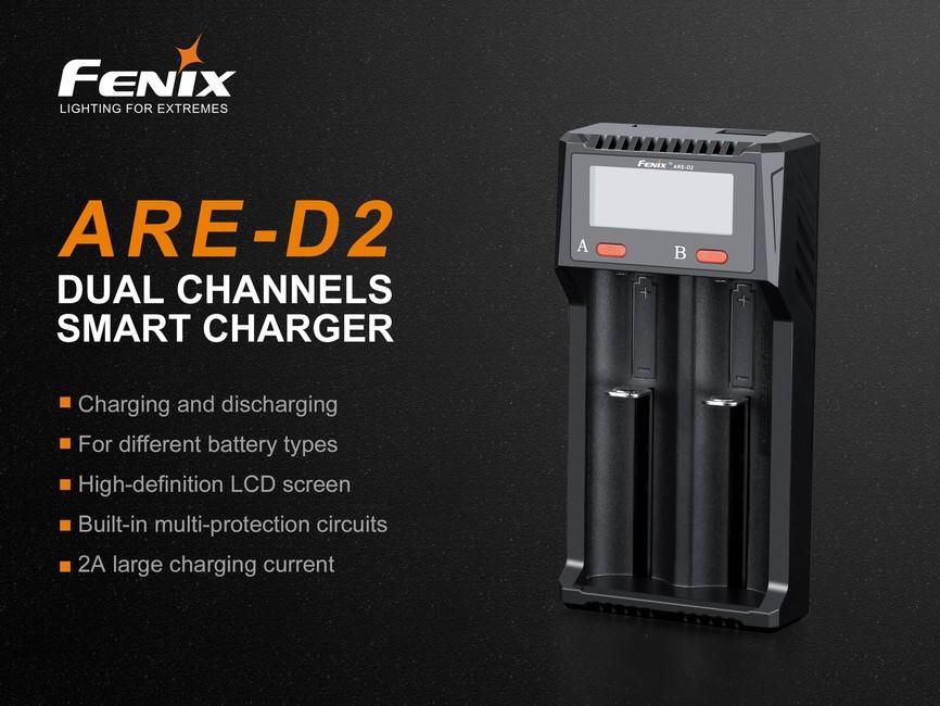 Fenix ARE-D2 încărcător USB (Li-ion, NiMH)