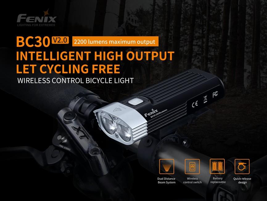 Fenix BC30 V2.0 lanternă de bicicletă reîncărcabilă