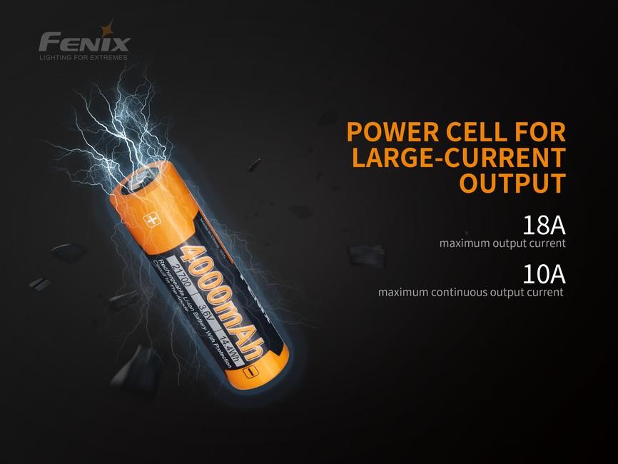 Fenix 21700 baterie reîncărcabilă Li-Ion, 4000 mAh