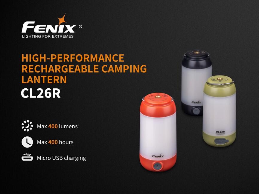 Fenix CL26R lanternă, neagră