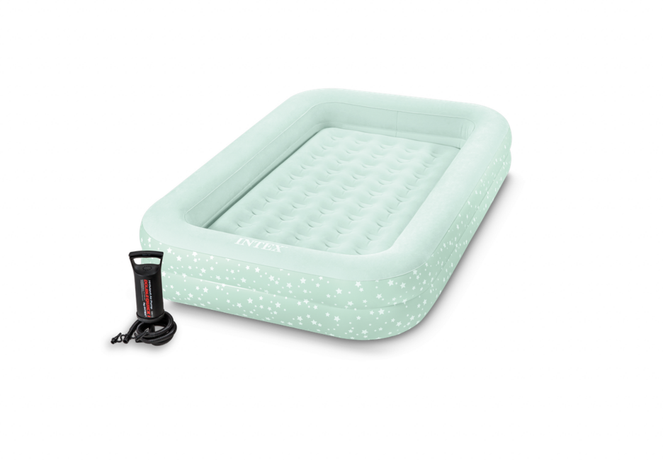 Intex Kidz Travel Bed Set pat gonflabil pentru copii cu pompă