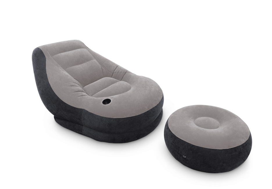 Intex Ultra Lounge fotoliu gonflabil confortabil cu taburet