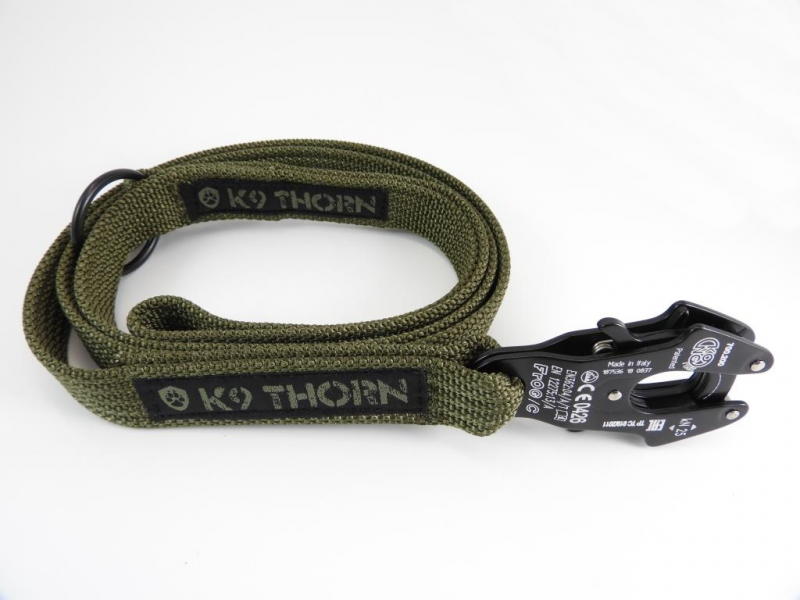 K9 Thorn Kong Frog vodítko, olivové, 150 cm
