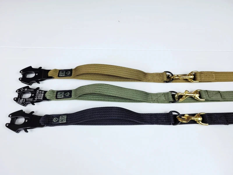 K9 Thorn lesă reglabilă Kong Frog cu mâner frontal, neagră, 255 cm