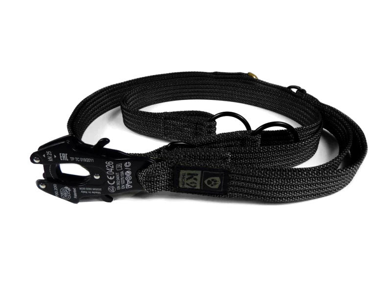 K9 Thorn lesă reglabilă Kong Frog cu mâner frontal, neagră, 255 cm