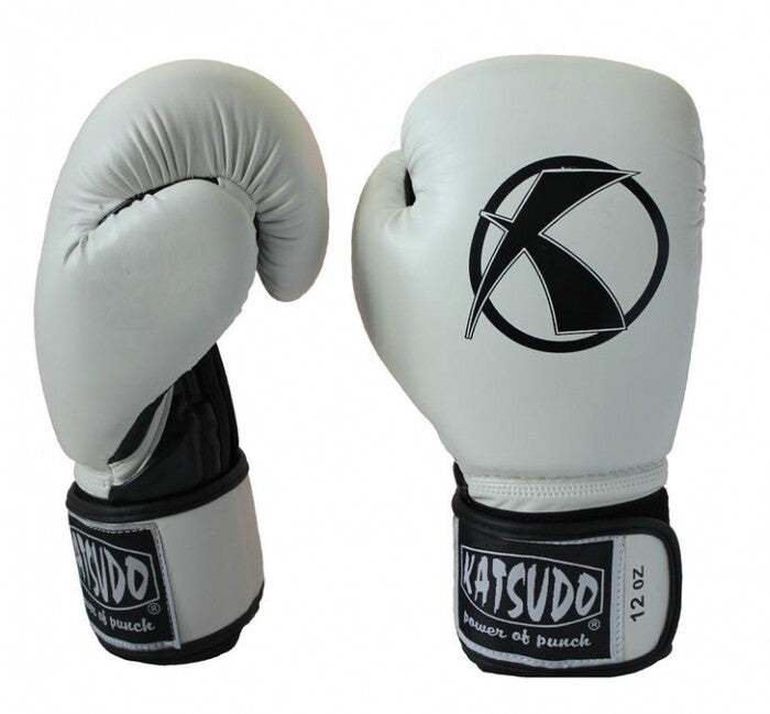 Katsudo Punch II mănuși de box, albe